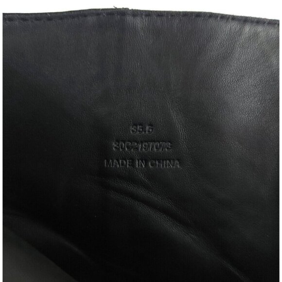 Alexander Wang Grain Parker Boots 35.5 US 5.5 Womens Black Leather ASIS - Picture 10 of 14